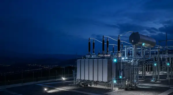 Power transformer substation application illustration