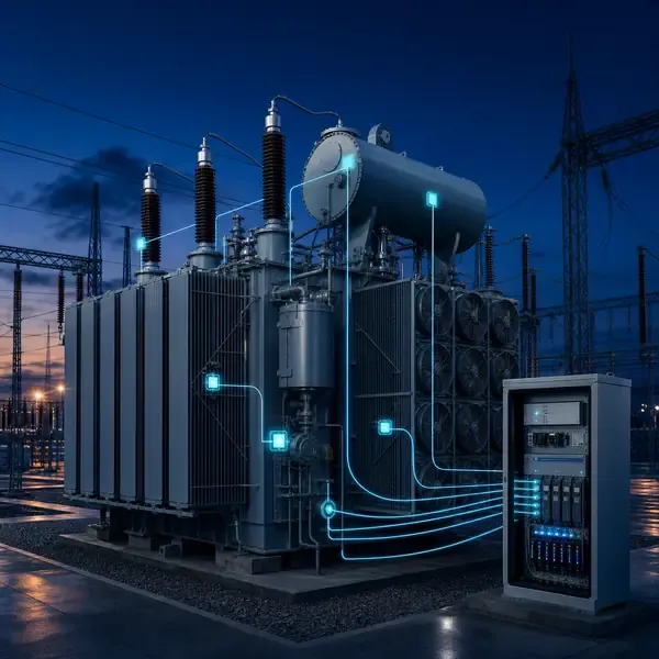 Integrated Transformer Monitoring Solution industrial transformer monitoring illustration