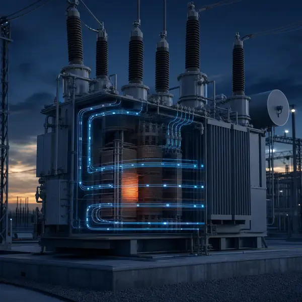 Transformer Hot Spot Monitoring Solution industrial transformer monitoring illustration
