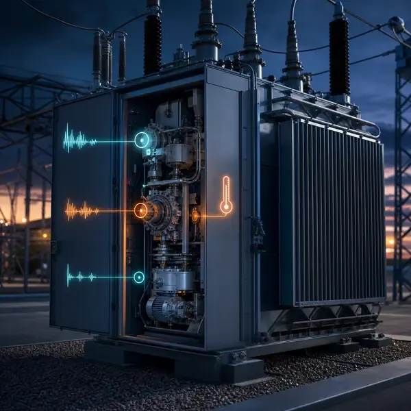 Transformer OLTC Monitoring Solution industrial transformer monitoring illustration