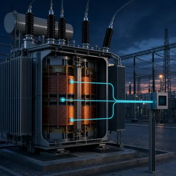 Transformer Winding Temperature Monitoring Solution industrial transformer monitoring illustration